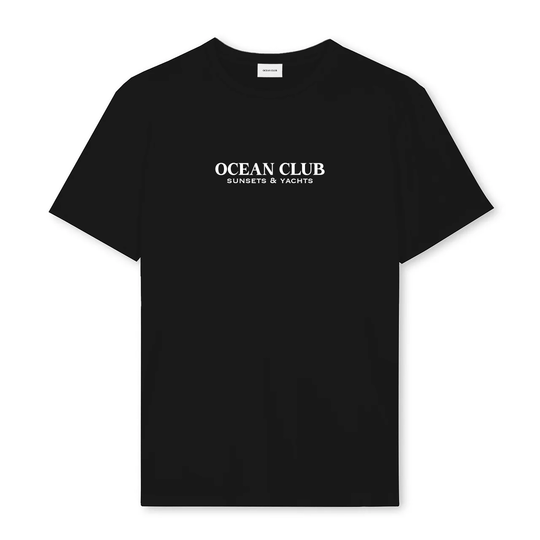 Sunsets & Yachts Tee Black